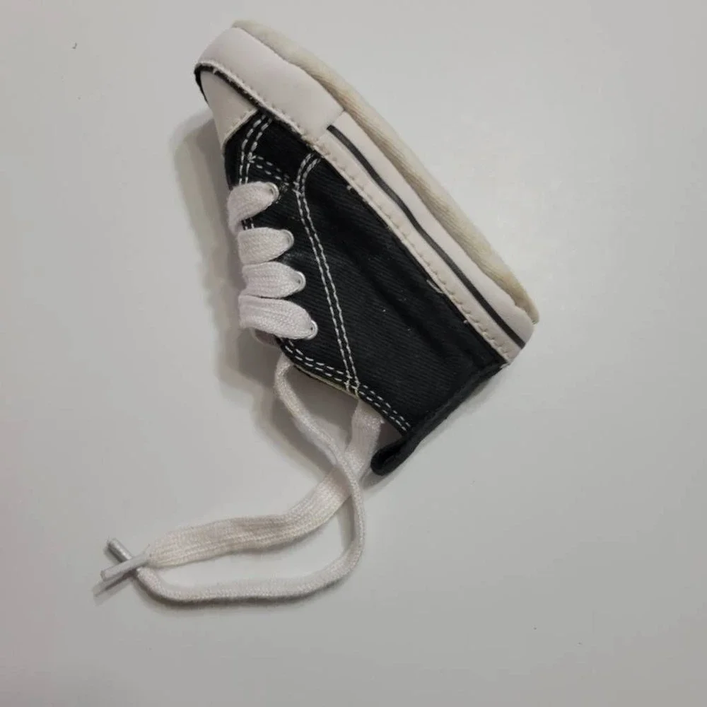 Converse‎ Unisex Baby Crib First Star Hi Sneaker Shoes Black 8J231 Lace Up 3 M